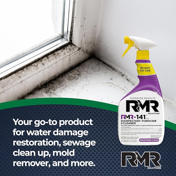 RMR-141 Mold and Mildew Killer, Kills 99% of Household Bacteria and Viruses, Cleans and Disinfects, EPA Registered, 32 oz, 1 Gallon