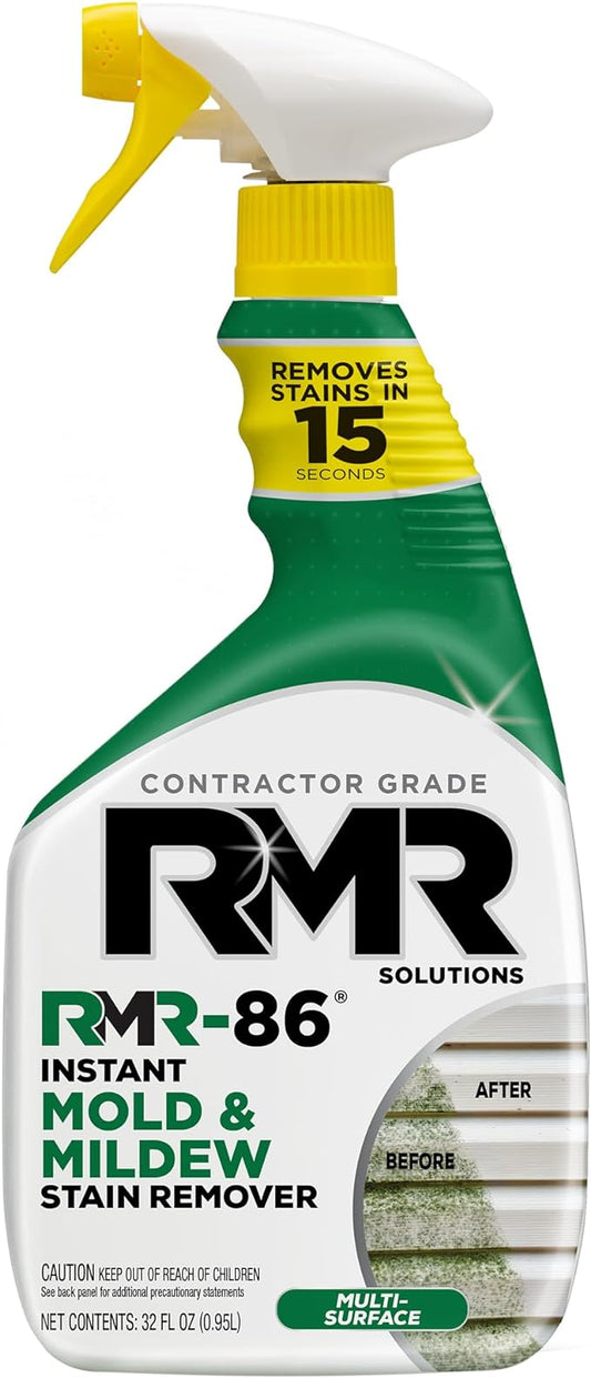 RMR-86 Instant Mold and Mildew Stain Remover Spray - Scrub Free Formula, 32 Fl Oz